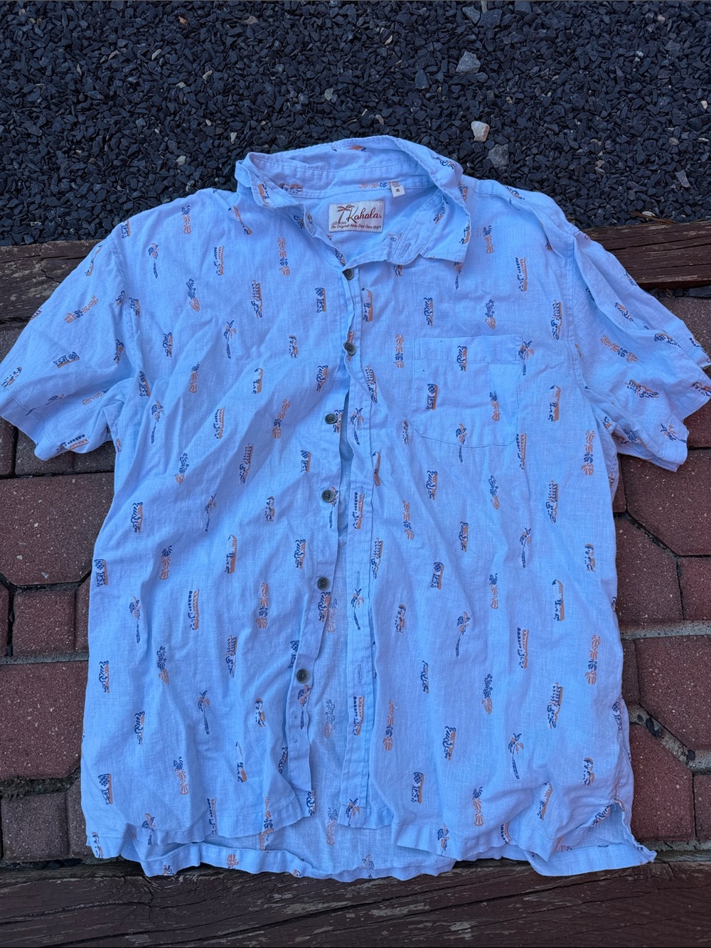 Kahala Shirt Mens Size XL Aloha Hawaiian Button Front Cruise luau